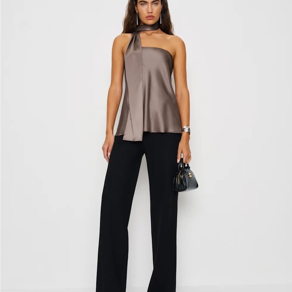 Reformation Satin Sienna Top